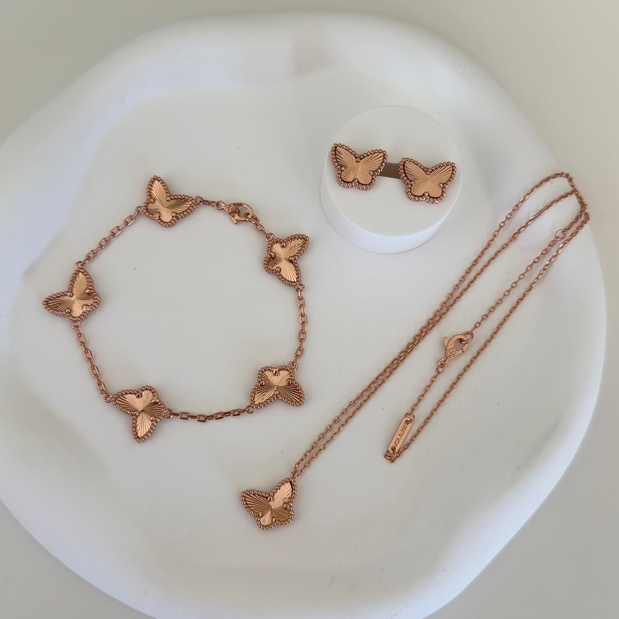 Butterfly Rose Gold Jewels