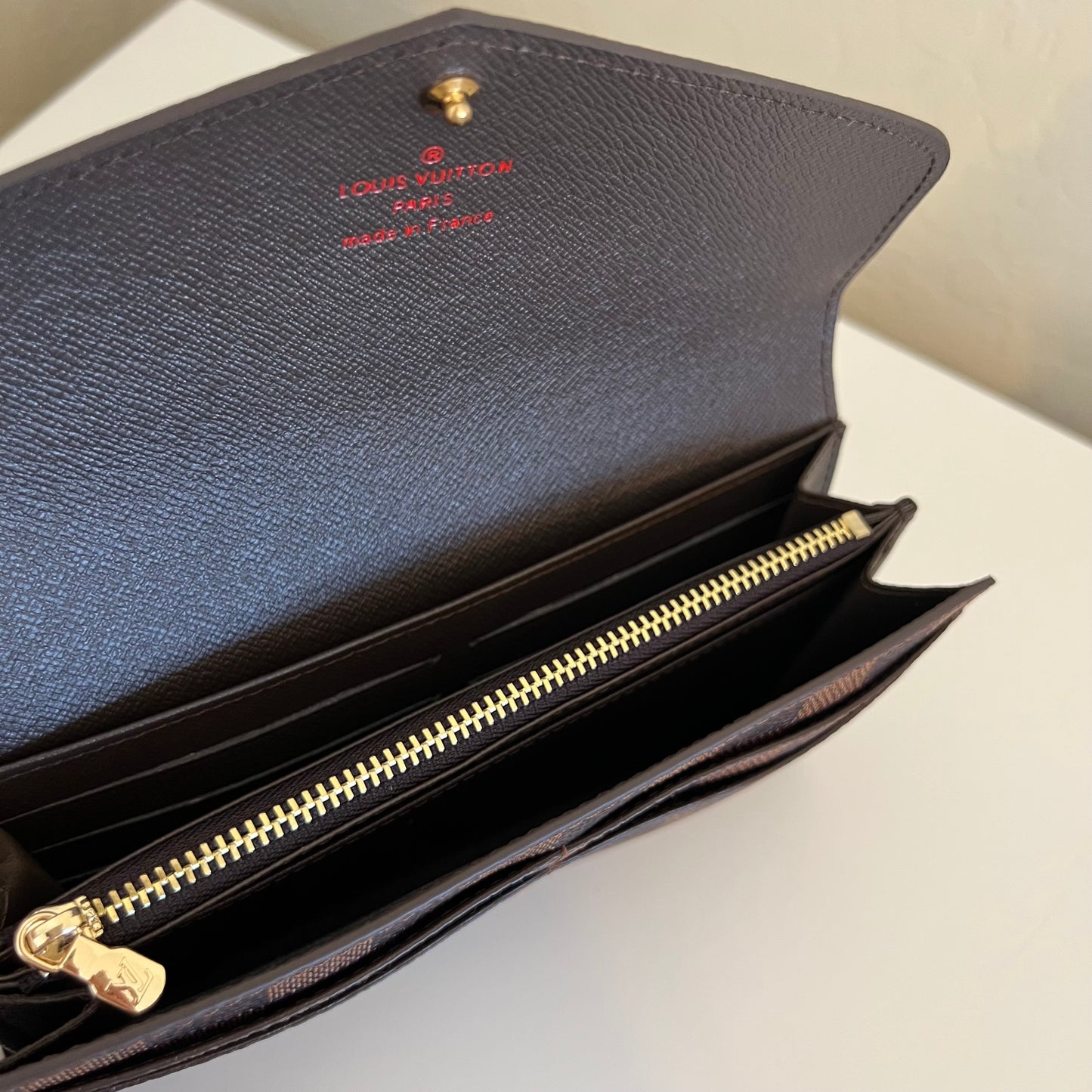Brown Checkers Wallet