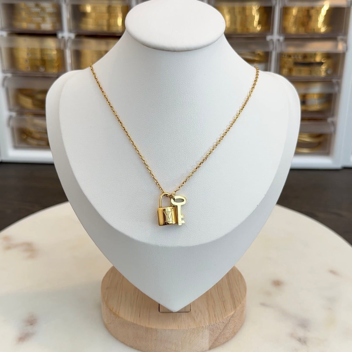 Dainty Lock Necklace