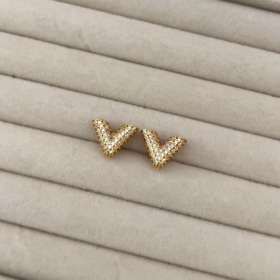 V Bling Earrings