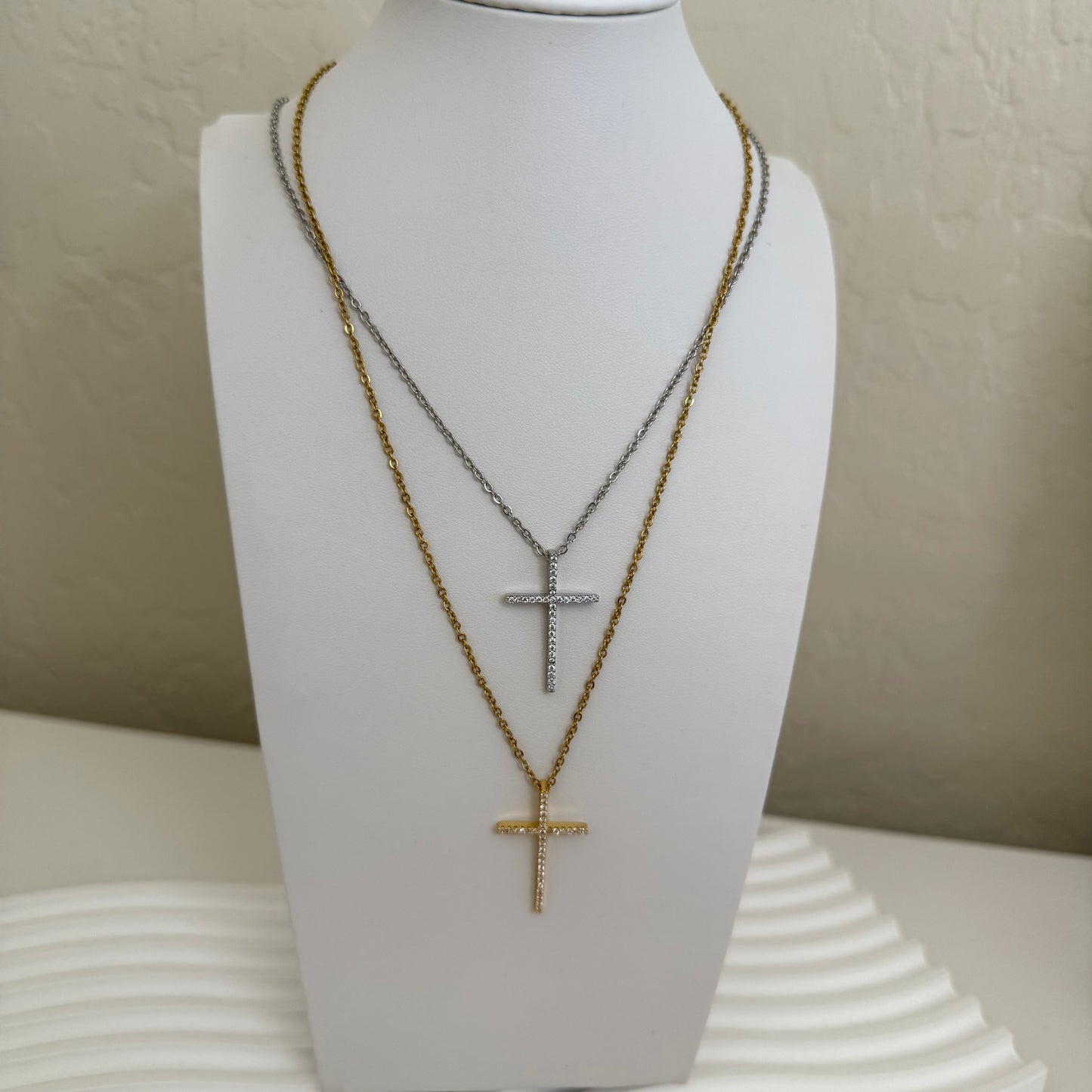 Bling Cross Necklace