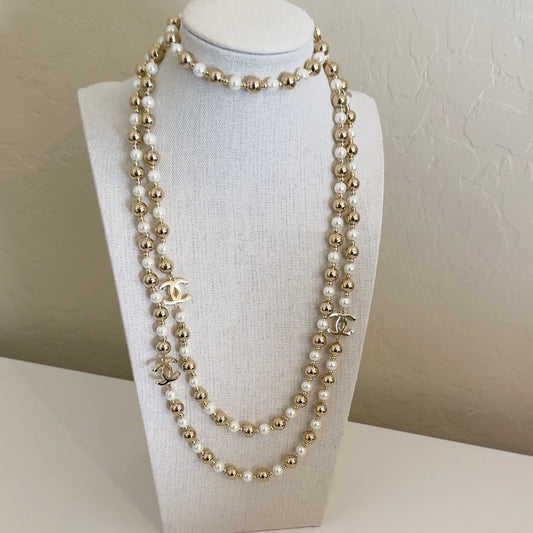 Pearl Long Necklace