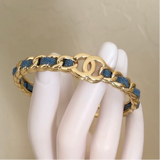 Denim Cuff Bracelet