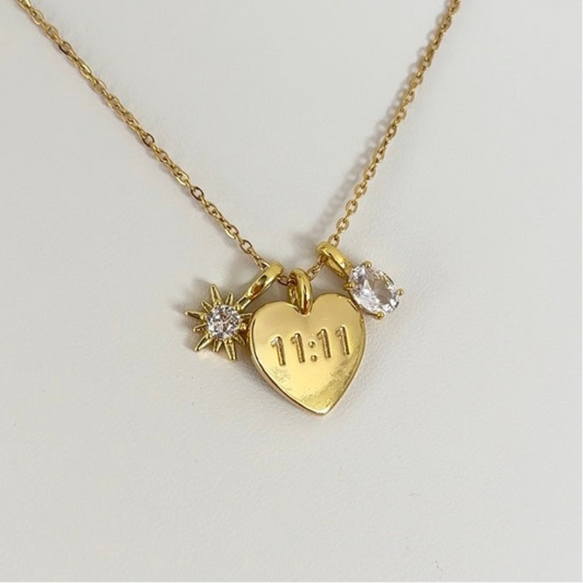 11:11 Necklace and Charms