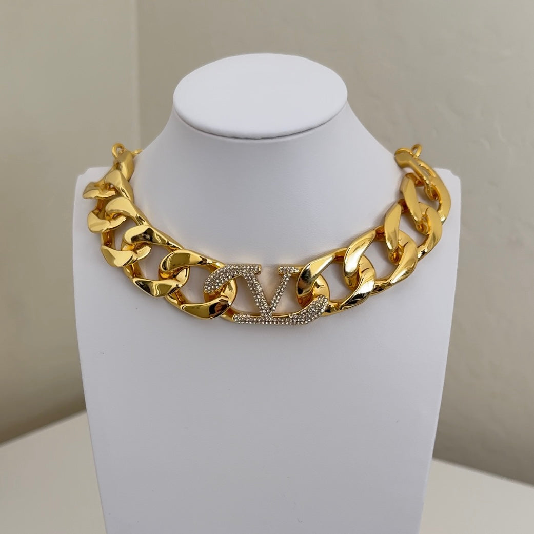 V Statement Necklace