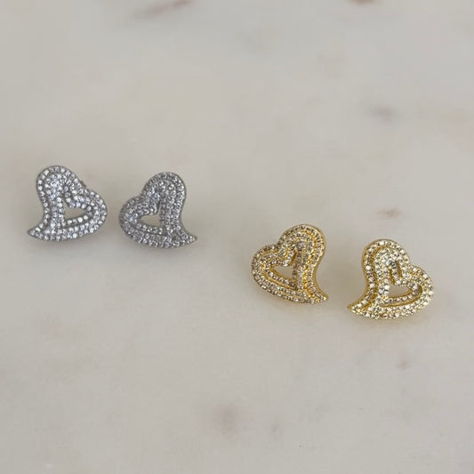Heart Bling Earrings