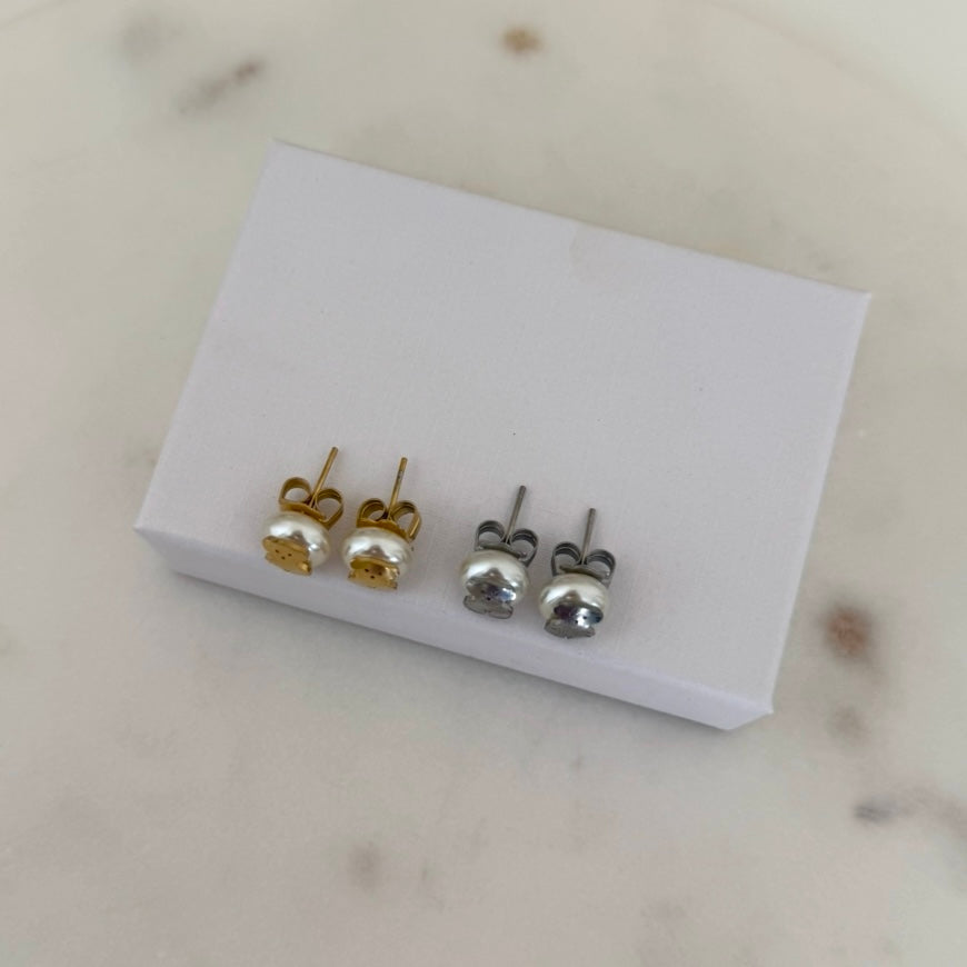 Bear Pearl Earrings