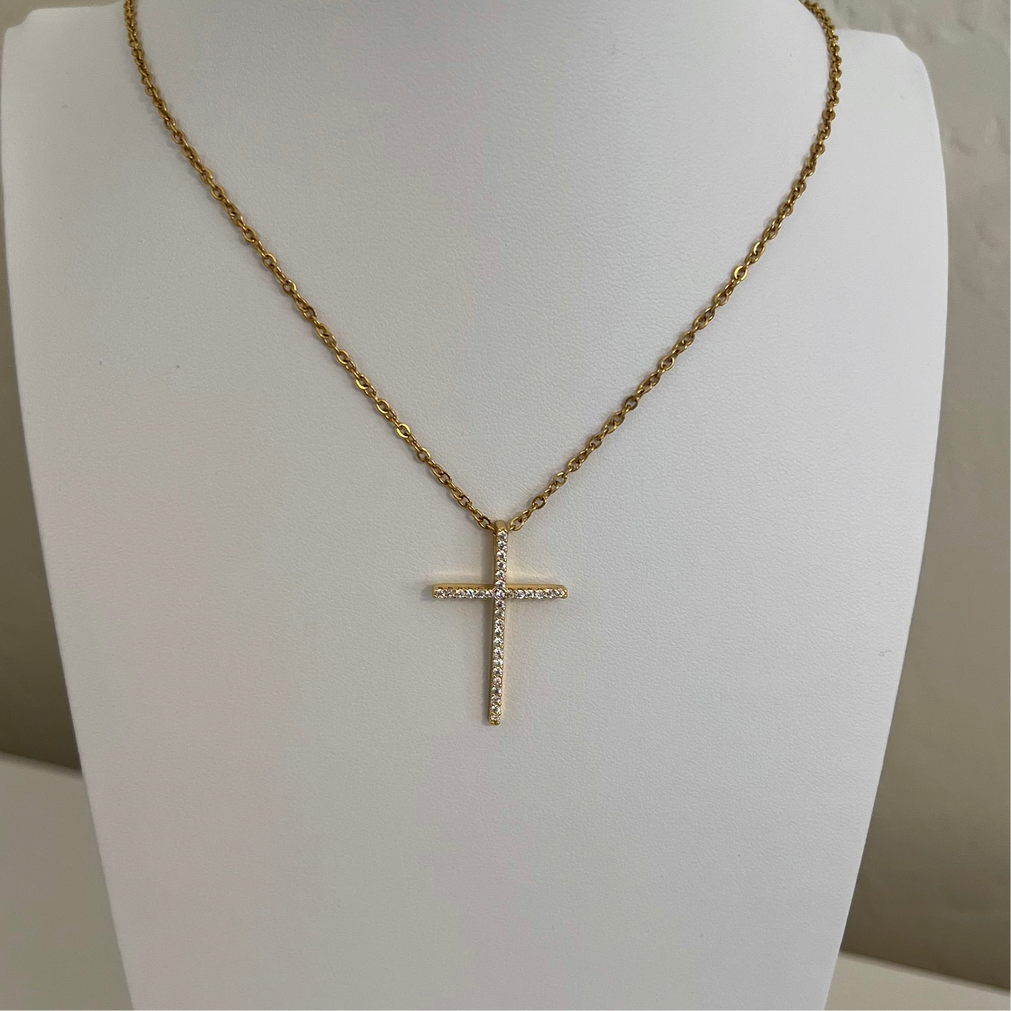Bling Cross Necklace