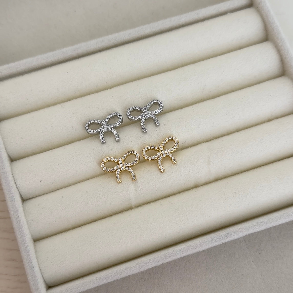 Dainty Bow Earrings