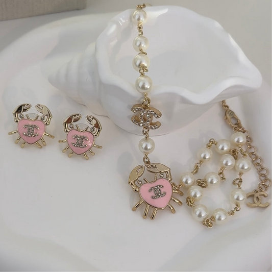 Pink Crab Jewels
