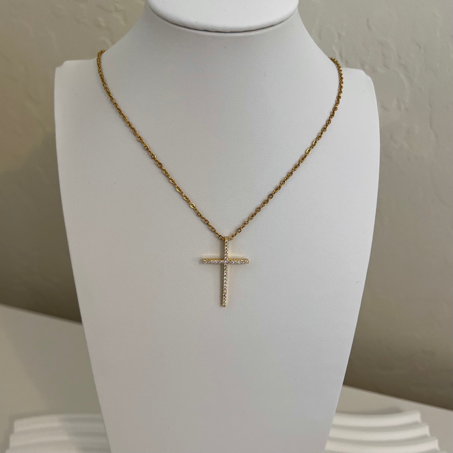 Bling Cross Necklace