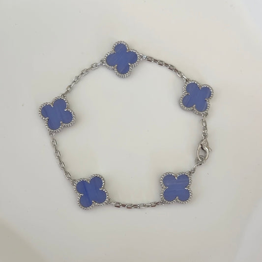 Lucky Bracelet Silver Lilac