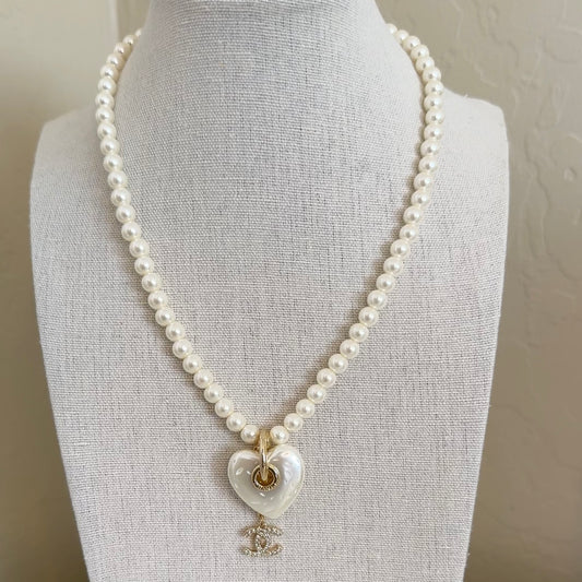 Pearl Heart Necklace