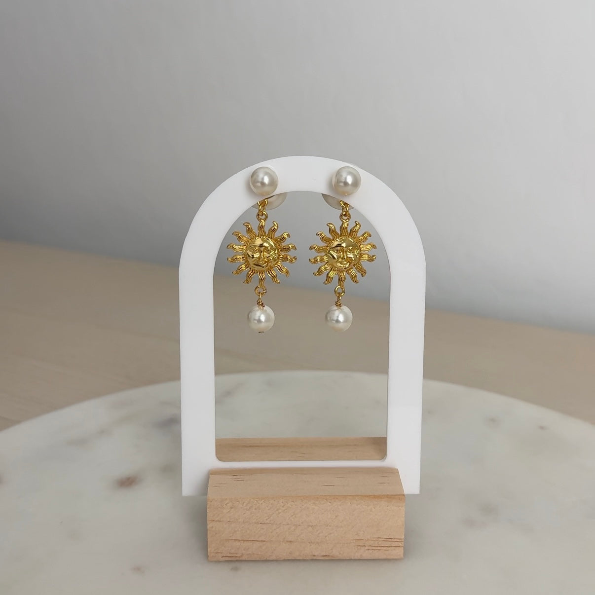 Sun Pearl Earrings