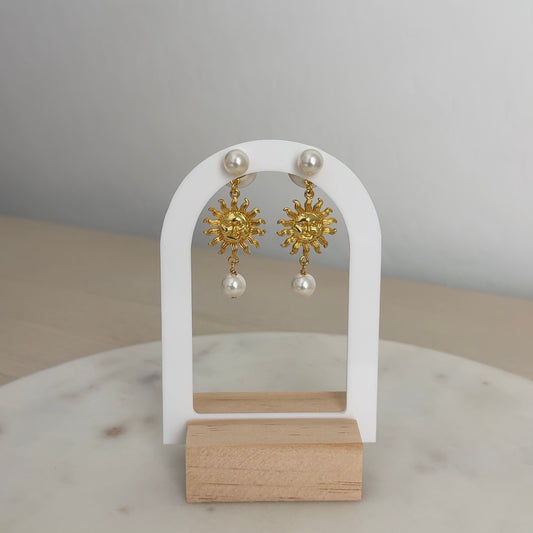 Sun Pearl Earrings